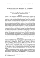 Dynamic modeling of gears: An innovative hybrid FEM-analytical approach