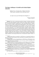 The future challenges of scientific and technical higher education