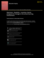 Openness – Flexibility – Transition. Nordic prospects for changes in the school learning environment