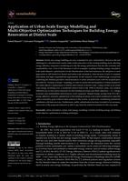 Application of Urban Scale Energy Modelling and Multi-Objective Optimization Techniques for Building Energy Renovation at District Scale