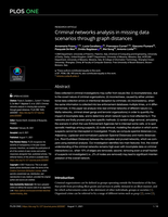 Criminal networks analysis in missing data scenarios through graph distances