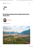Wie Bodenverbauung die Landwirtschaft unter Druck setzt