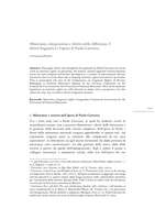Minoranze, integrazione e diritto delle differenze: I diritti linguistici e l’opera di Paolo Carrozza