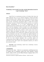 Terminology work in South Tyrol, Italy, and the Information System for Legal Terminology bistro