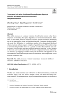 Truncated pair-wise likelihood for the Brown-Resnick process with applications to maximum temperature data