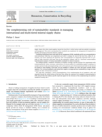The complementing role of sustainability standards in managing international and multi-tiered mineral supply chains