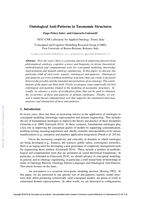 Ontological anti-patterns in taxonomic structures