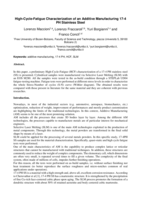 High-Cycle-Fatigue Characterization of an Additive Manufacturing 17-4 PH Stainless Steel