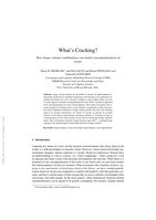 What's Cracking? How Image Schema Combinations Can Model Conceptualisations of Events