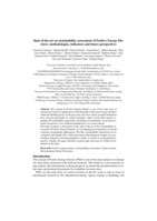 State of the art on sustainability assessment of Positive Energy Districts : methodologies , indicators and future perspectives