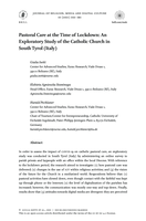 Pastoral Care at the Time of Lockdown: An Exploratory Study of the Catholic Church in South Tyrol (Italy)