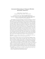 Automated reasoning in temporal DL- Lite (extended abstract)