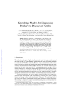 Knowledge models for diagnosing postharvest diseases of apples
