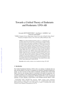 Towards a unified theory of endurants and perdurants: UFO-AB