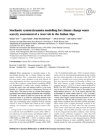 Stochastic system dynamics modelling for climate change water scarcity assessment of a reservoir in the Italian Alps