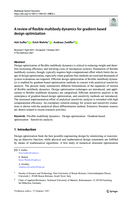 A review of flexible multibody dynamics for gradient-based design optimization
