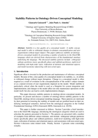 Stability Patterns in Ontology-Driven Conceptual Modeling