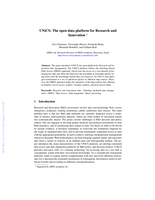 UNiCS: The open data platform for Research and Innovation?