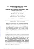LawV: Towards an ontology-based visual modeling language in the legal domain