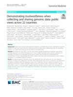 Demonstrating trustworthiness when collecting and sharing genomic data: public views across 22 countries