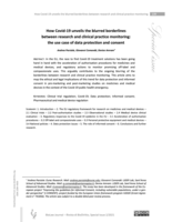 How Covid-19 unveils the blurred borderlines between research and clinical practice monitoring: the use case of data protection and consent