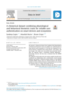 A chimerical dataset combining physiological and behavioral biometric traits for reliable user authentication on smart devices and ecosystems