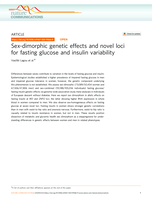 Sex-dimorphic genetic effects and novel loci for fasting glucose and insulin variability