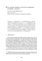 La cuestión catalana a la luz de la experiencia de Quebec y Escocia