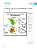 Decline of three farmland pest species in rapidly urbanizing landscapes