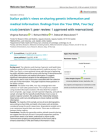 Italian public’s views on sharing genetic information and medical information: findings from the ‘Your DNA, Your Say’ study