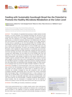 Feeding with Sustainably Sourdough Bread Has the Potential to Promote the Healthy Microbiota Metabolism at the Colon Level