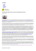 The fight against climate change: a matter for subnational governments!