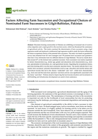 Factors Affecting Farm Succession and Occupational Choices of Nominated Farm Successors in Gilgit-Baltistan, Pakistan