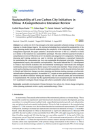 Sustainability of Low Carbon City Initiatives in China: A Comprehensive Literature Review
