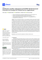 Verification and Bias Adjustment of ECMWF SEAS5 Seasonal Forecasts over Europe for Climate Service Applications
