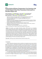 Photo-Induced Room-Temperature Gas Sensing with a-IGZO Based Thin-Film Transistors Fabricated on Flexible Plastic Foil