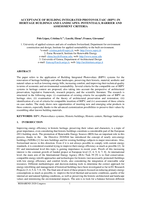 Acceptance of building-integrated (BIPV) in heritage buildings and landscapes: potentials, barrier and assessment criteria