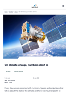 On climate change, numbers don’t lie