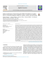 Indoor soundscapes at home during the COVID-19 lockdown in London – Part II: A structural equation model for comfort, content, and well-being