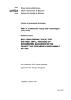 Building renovation at the district level: the role of residential buildings in the transition towards a sustainable future