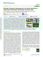 Wearable Triboelectric Nanogenerator from Waste Materials for Autonomous Information Transmission via Morse Code