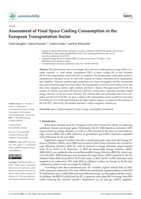 Assessment of Final Space Cooling Consumption in the European Transportation Sector