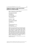 Hospital 4.0 roadmap: an agile implementation guideline for hospital manager