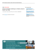 Indoor Air Quality Monitoring in a Historic School in South Tyrol, Italy