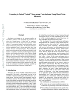 Learning to Detect Violent Videos Using Convolutional Long Short-Term Memory