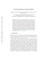 Novel-View Human Action Synthesis