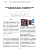 Uncovering Interactions and Interactors: Joint Estimation of Head, Body Orientation and f-Formations from Surveillance Videos