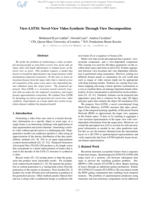 View-LSTM: Novel-View Video Synthesis Through View Decomposition