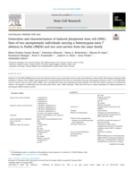 Generation and characterization of induced pluripotent stem cell (iPSC) lines of two asymptomatic individuals carrying a heterozygous exon 7 deletion in Parkin (PRKN) and two non-carriers from the same family