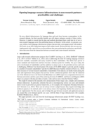 Opening language resource infrastructures to non-research partners: practicalities and challenges